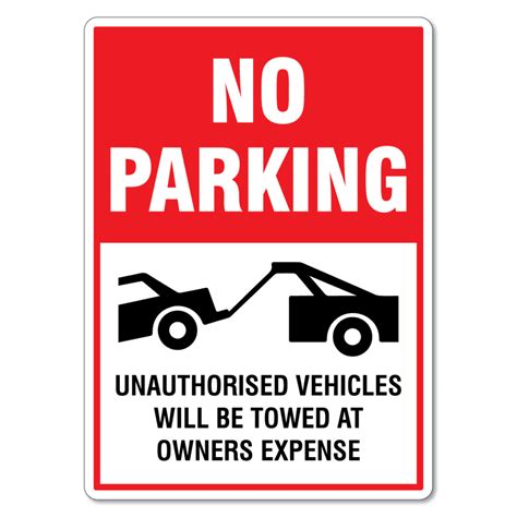 No Parking Tow Away Sign The Signmaker