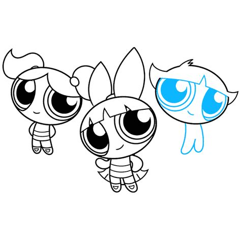 How to Draw the Powerpuff Girls - Really Easy Drawing Tutorial