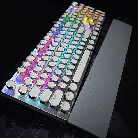 Механическая игровая клавиатура RGB светодиодный подсветкой 104 клавиш ...