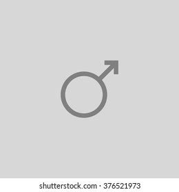 Male Sex Gender Vector Icon Symbol Stock Vector Royalty Free Shutterstock
