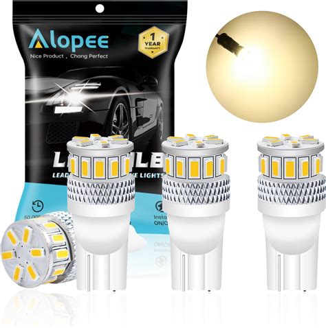 Amazon Alopee 194 LED Bulb Soft Warm White 168 LED Bulb 921 2825