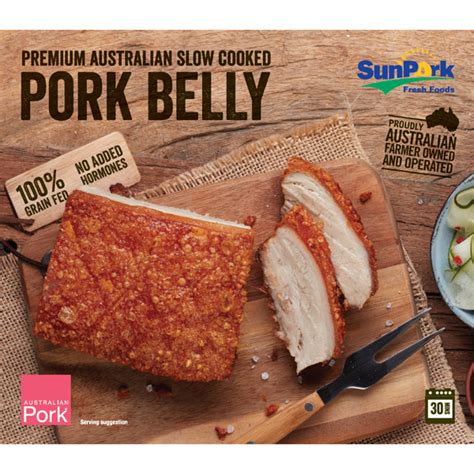 Sunpork Australian Slow Cooked Pork Belly Sunpork Fresh Foods