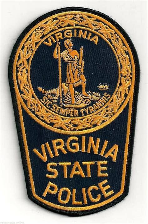 Amazon Virginia State Police Shoulder Patch Iron OR SEW ON