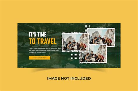 Premium Vector Travel Tour Agency Facebook Cover Banner Template