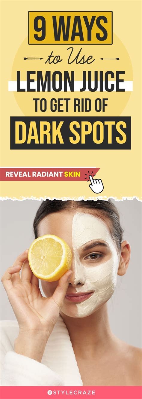 9 Ways To Use Lemon Juice To Get Rid Of Dark Spots