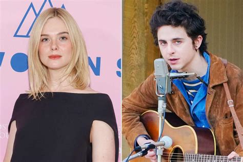 Elle Fanning Says She Teared Up Watching Timothée Chalamet Sing As Bob Dylan For First Time In