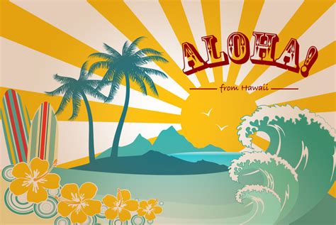 Hawaii Inseln Free Stock Vectors