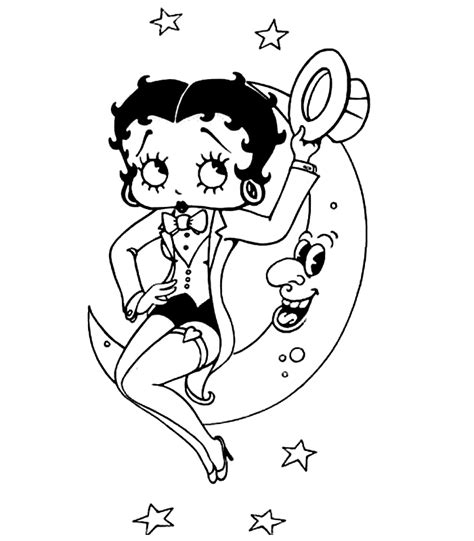 Betty Boop 25998 Cartoons Free Printable Coloring Pages