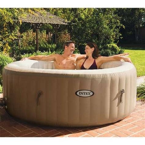 Intex Pure Spa 4 Person Inflatable Portable Heated Bubble Hot Tub Open Box For Sale From