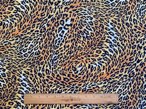 1/2 Yard Cotton Quilting Fabric Animal Print Leopard in Bold | Etsy