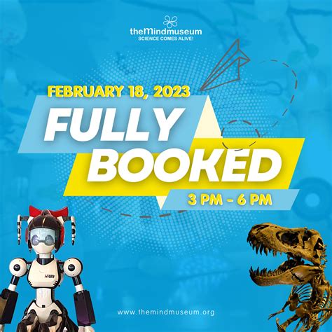 The Mind Museum - We are fully booked this Saturday, February 18, from
