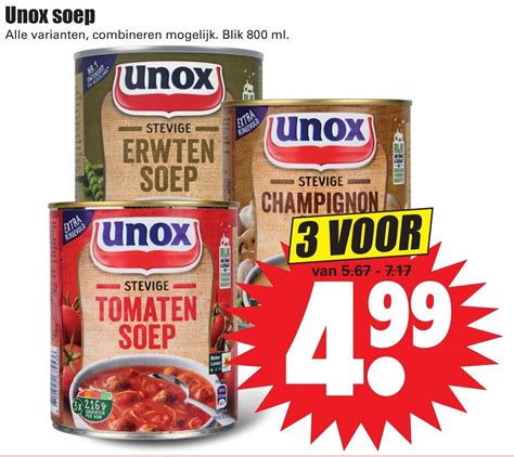 Unox Soep Ml Aanbieding Bij Dirk