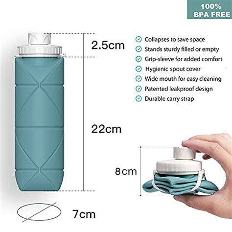 Special Made Collapsible Water Bottles Leakproof Valve Reusable Bpa