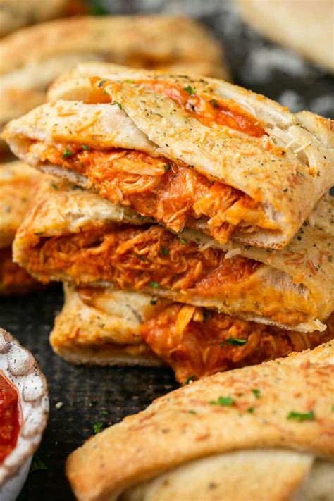 Super Easy Chicken Parmesan Stromboli Lauren Fit Foodie