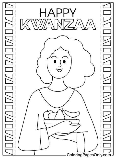 Free Kwanzaa Coloring Pages Celebrate With Fun And Creativity