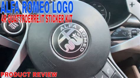 R Quattroerre It Sticker Kit Alfa Romeo Logo Mm Italy Flag For