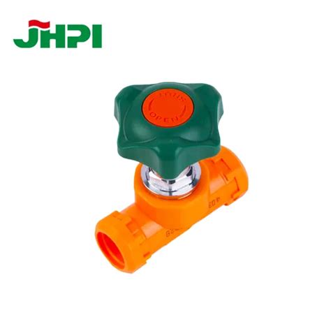 OEM Orange Pn16 PPR Plastic Pipe Fitting Manual Control Of Hot And Cold Water Stop Valves Stop