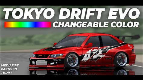 Livery Evo Tokyo Drift Changeable Color Fr Legends Youtube