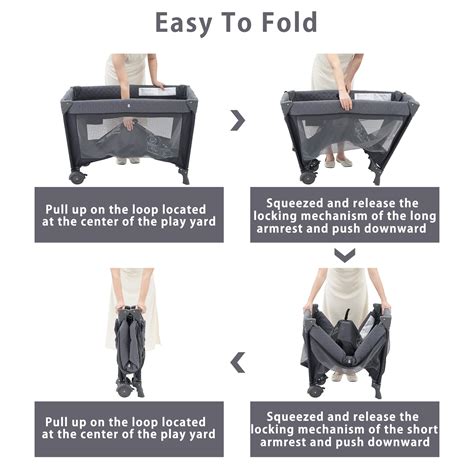 Pamo Babe Portable Crib For Baby Portable Baby Playpen With Bassinet And Changing Table