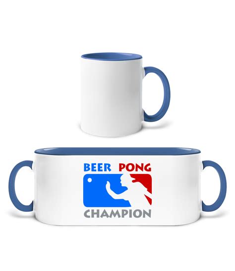 Beer Pong Champion · Tasse Zweifarbig Shirtinator