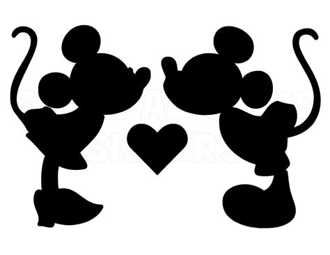 Love Me Mickey And Minnie Vinyl Decal By Fandhmom On Etsy Minnie