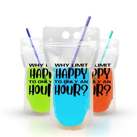 Adult Capri Sun Type Drink Pouch Why Limit Happy To One Etsy