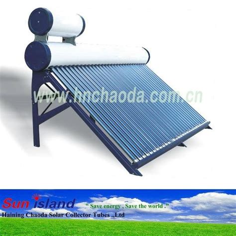 Vacuum Tube Assistant Tank Solar Hot Water Heater CDAH SUN ISLAND China Manufacturer