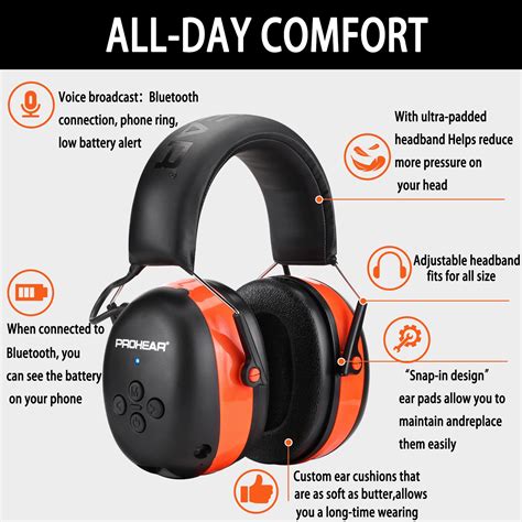 Zohan Bluetooth Protective Earmuffs Noise Cancellation Electronic