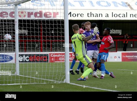 Josh Walker Of Dagenham And Redbridge Scores The Fourth Goal For His