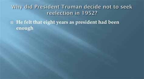 PPT - What were the circumstances of Eisenhower’s election in 1952 ...