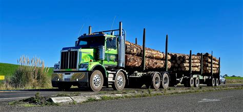 truck spotting north island nz   logging trucks  today