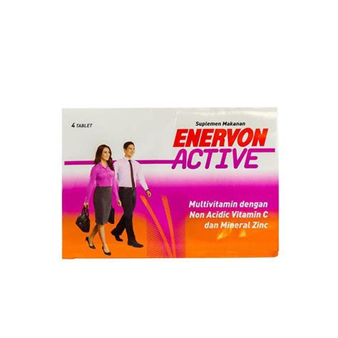 Jual Enervon Active Strip Isi Tablet Vitamin Vitamin C Suplemen