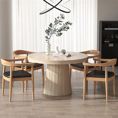 Japandi 1000mm 1400mm Extendable Whitewash Dining Table 6 Seater Oval