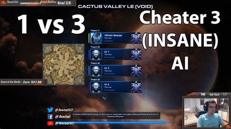 StarCraft 2 Terran 1 Vs 3 Cheater 3 INSANE AI YouTube