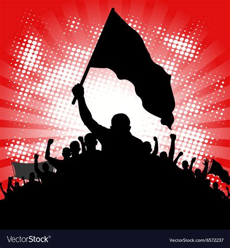 Protesters Royalty Free Vector Image VectorStock