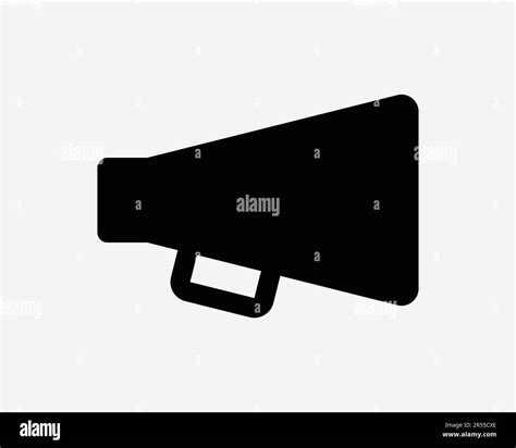 Megaphone Icon Loudspeaker Announcement Bullhorn Broadcast Message Speech Media Sign Symbol