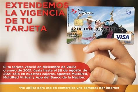 Banco De La Nación Extiende Vigencia De Tarjetas De Débitos Vencidas En Cajeros Y Agentes