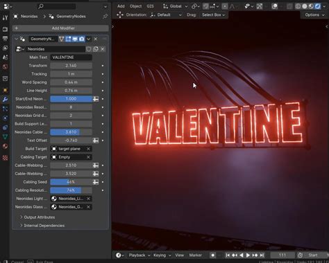 Neonidas Procedural Neon Signs Generator Blender Market