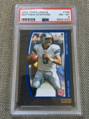 2009 Topps Unique 150 Matthew Stafford RC For Sale Online EBay