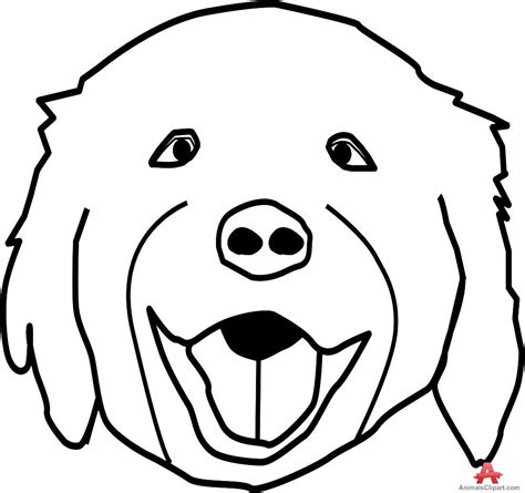 Dog Face Outline Clipart Best