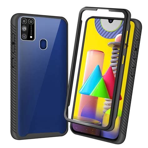SDTEK Case for Samsung Galaxy M31 Strong Rugged Hybrid Anti Shock Cover