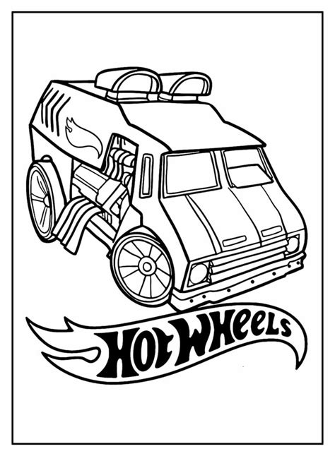 Desenhos De Carros Da Hot Wheels Para Colorir Bora Colorir