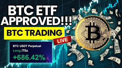 BITCOIN ETF APPROVED MASSIVE CRYPTO PUMP LIVE TRADING NY OPEN