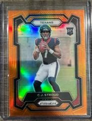 C J Stroud Orange Prices Panini Prizm Football Cards