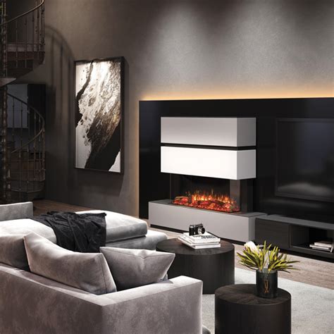 Onyx Avanti Rw Milazzo Electric Fireplace Suite Flames Co Uk