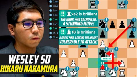 2 Brilliant Moves Wesley So Destroyed Hikaru Nakamura With Rook