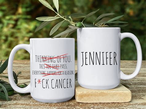Personalized Fck Cancer Mug Fuck Cancer Cup Snarky Chemo Care Package