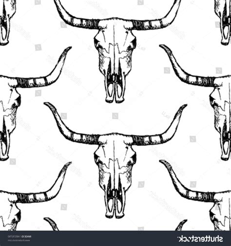 Steer Skull Vector at Vectorified.com | Collection of Steer Skull ...