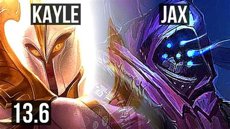 Kayle Vs Jax Top Solo Kills M Mastery Kr Master