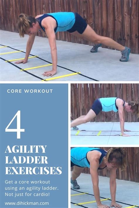 Agility Ladder Core workout - four exercises for the abs and upper body